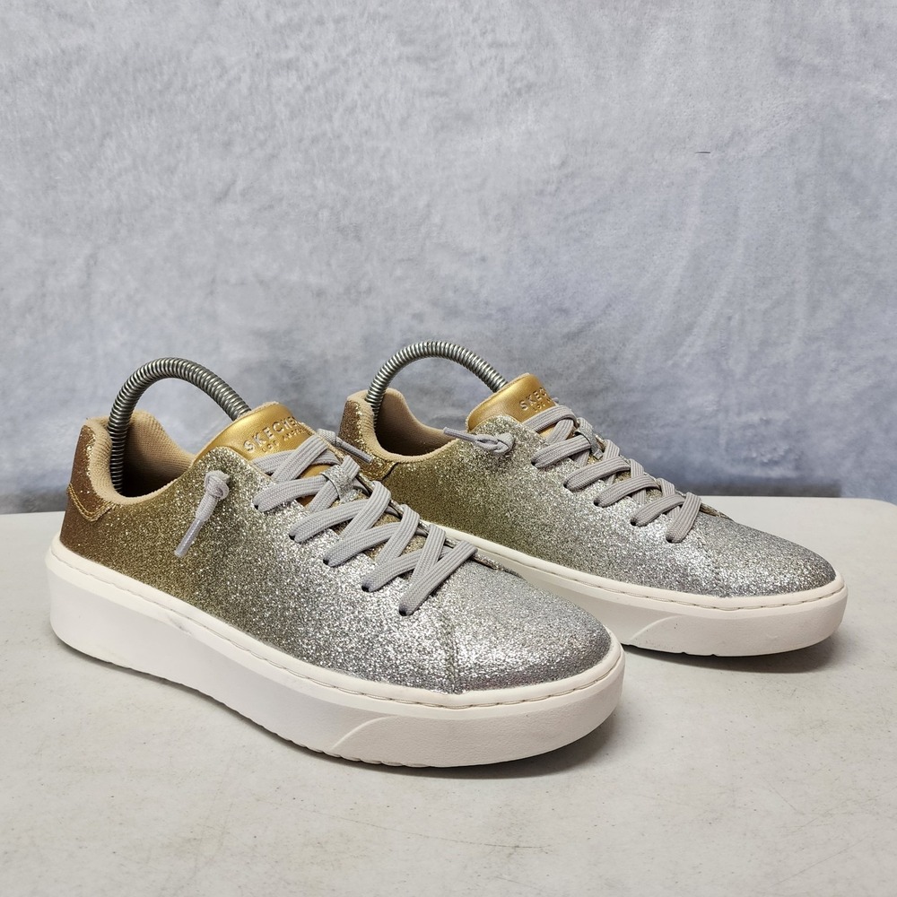 Skechers x Jane Shoes Womens 7.5 Sneakers Glitter… - image 1